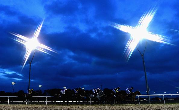 They race under the floodlights at Chelmsford on Tuesday evening 